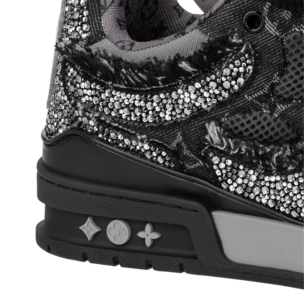 LV Skate Sneaker Black Swarovski™ Crystals