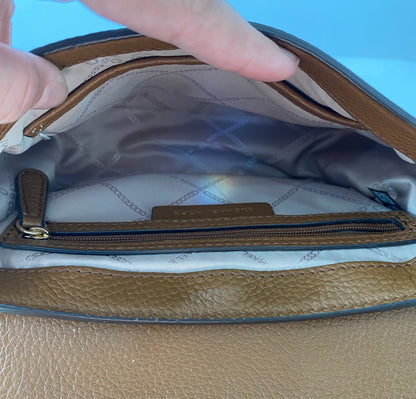 MICHAEL KORS Lillian Buckle Small Leather Crossbody