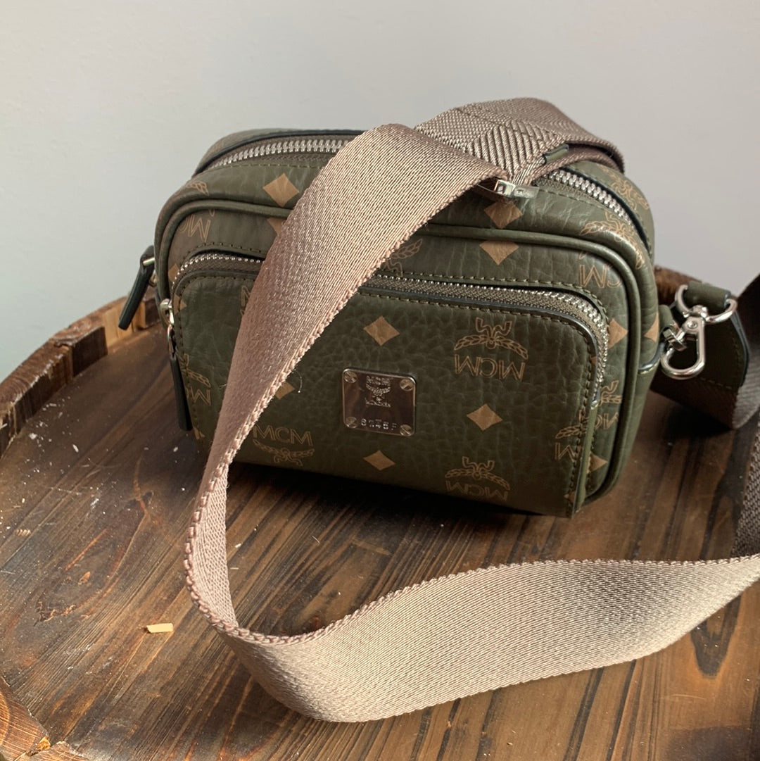 MCM Visetos Klassik Crossbody Belt Bag