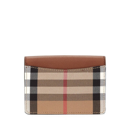Hampshire House Check & Leather Crossbody Brown