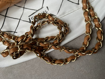 Chanel Jumbo Double Flap in Gold Caviar (RRP £9,670)