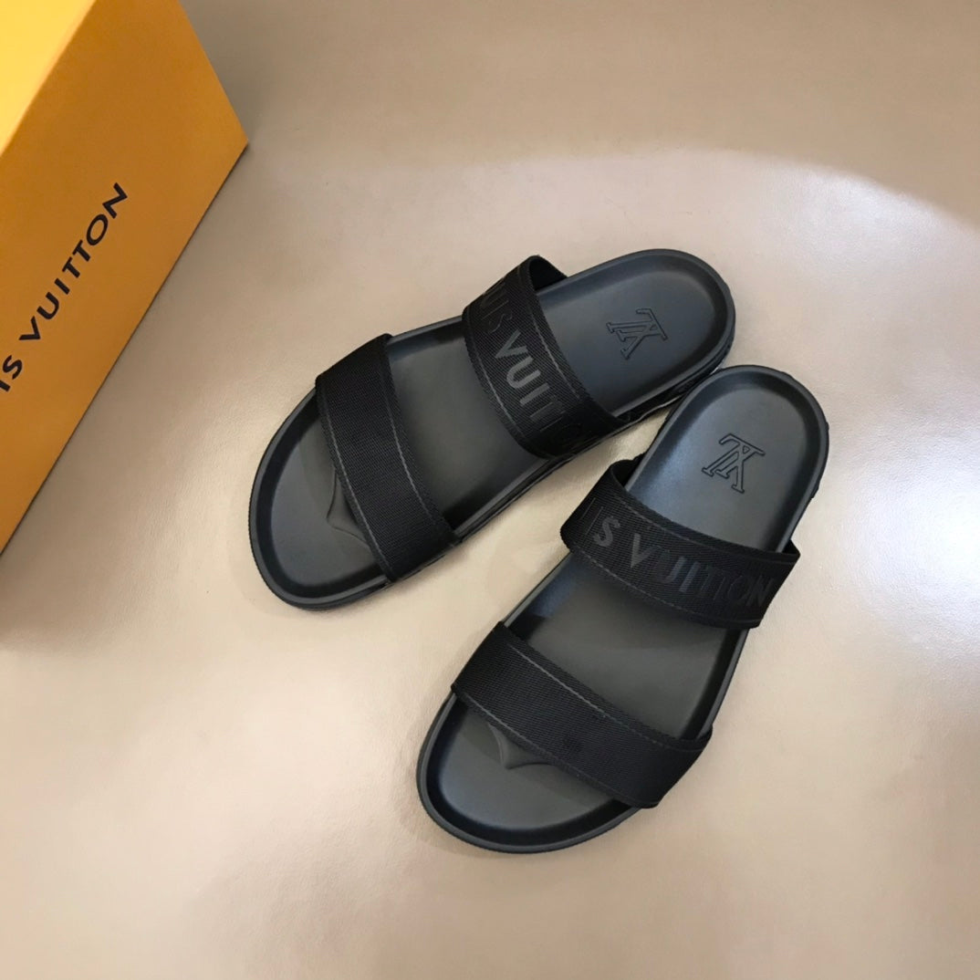 Louis Vuitton Men Trainer Mule Slippers