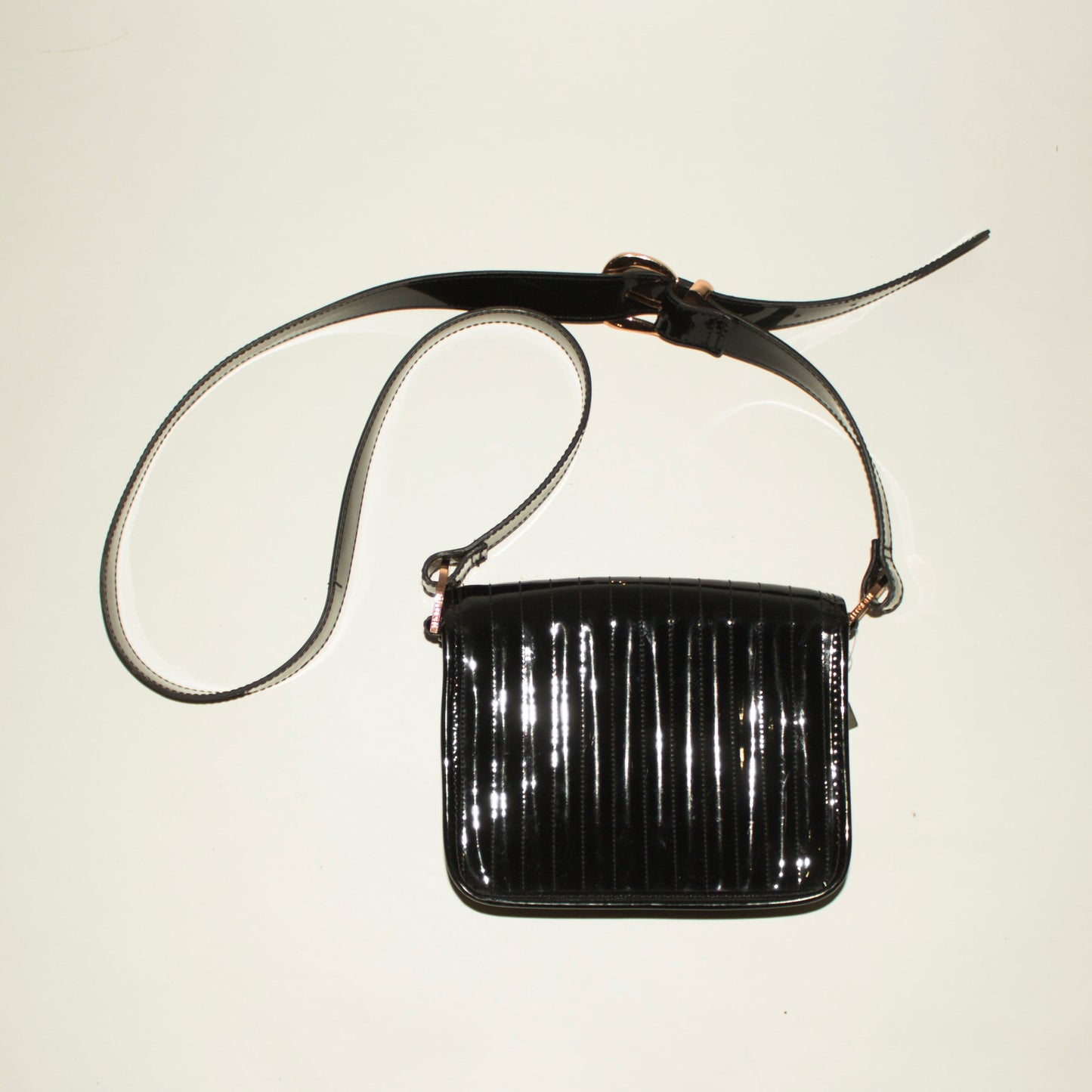 TED BAKER Black Patent Leather Crossbody