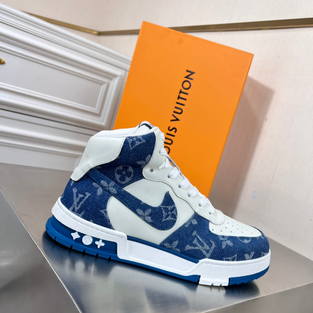 Louis Vuitton X Nike  Air Force Sneakers
