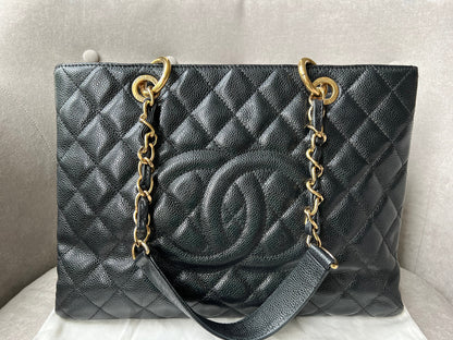 Chanel Caviar Black Luxury Tote Style 2
