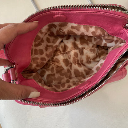 B. MAKOWSKY Leather Crossbody Bag Pink