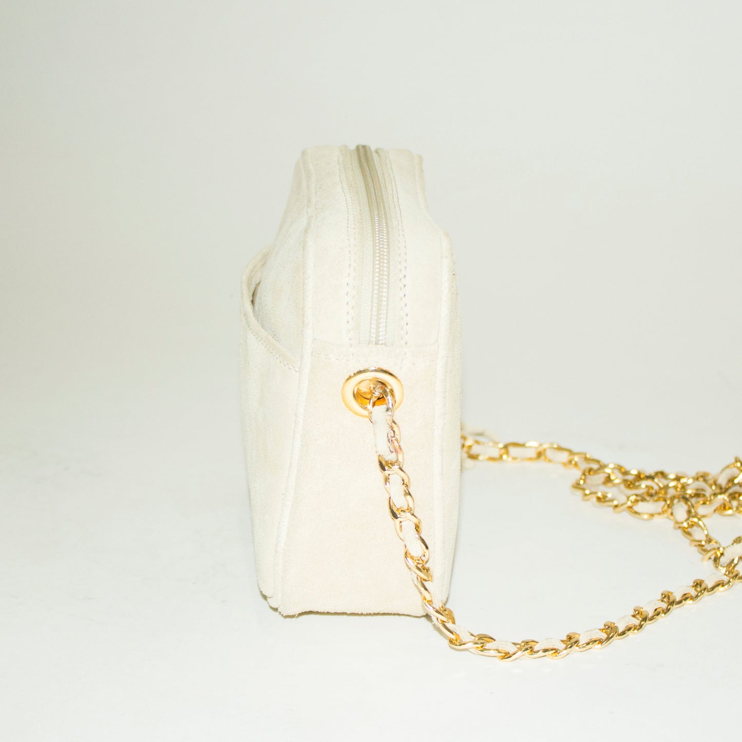 MONDI Cream and Gold Crossbody