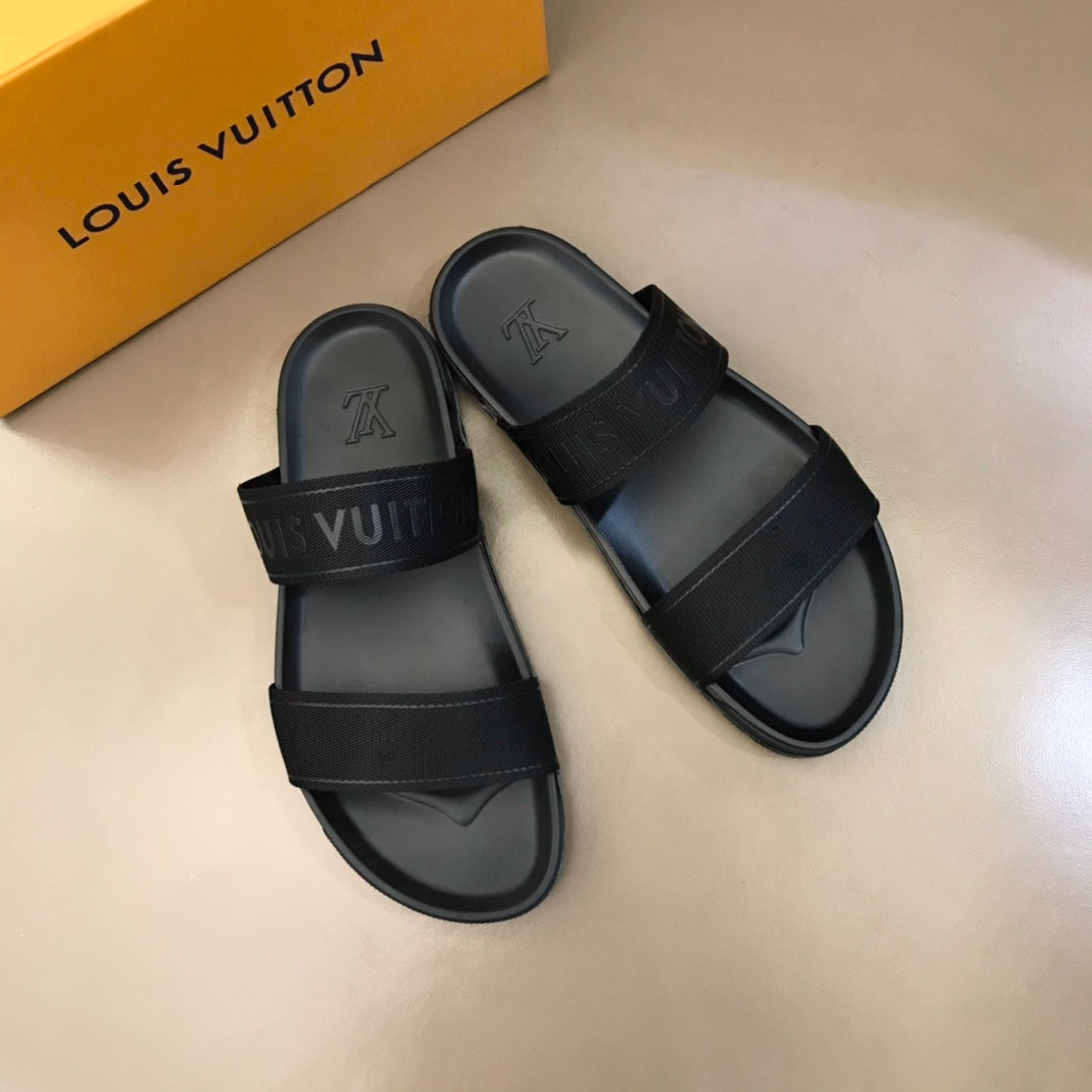 Louis Vuitton Men Trainer Mule Slippers