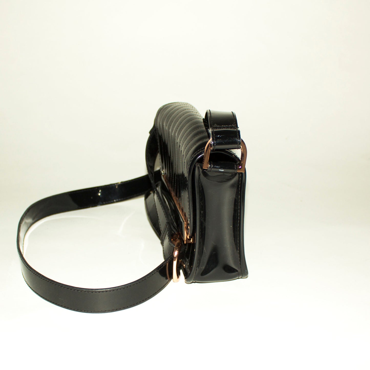 TED BAKER Black Patent Leather Crossbody