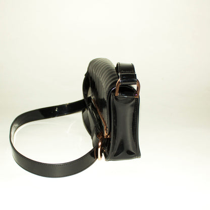 TED BAKER Black Patent Leather Crossbody