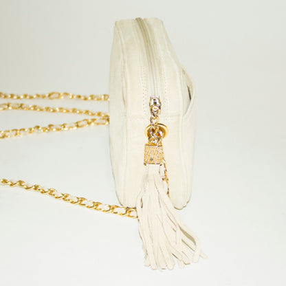MONDI Cream and Gold Crossbody