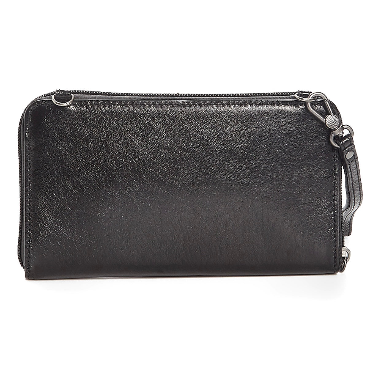 THE SAK Black Onyx Redwood Leather Wristlet/ Crossbody NWOT