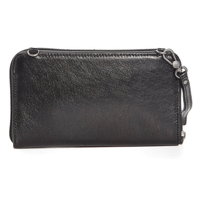 THE SAK Black Onyx Redwood Leather Wristlet/ Crossbody NWOT