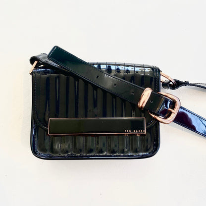 TED BAKER Black Patent Leather Crossbody