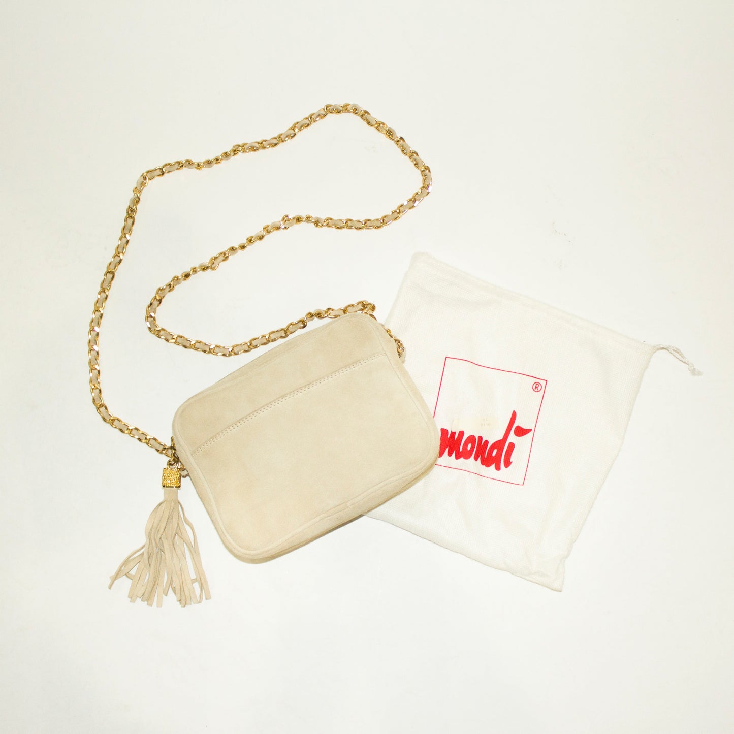 MONDI Cream and Gold Crossbody