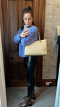 Chanel Caviar Beige Gold Luxury Tote Style