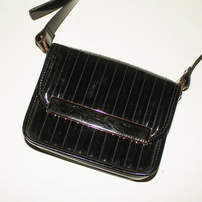TED BAKER Black Patent Leather Crossbody