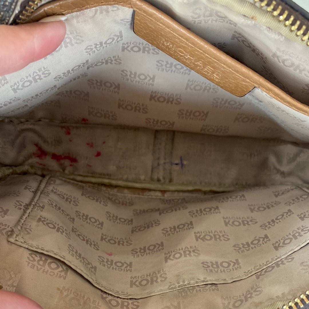 MICHAEL KORS Coated Canvas Crossbody