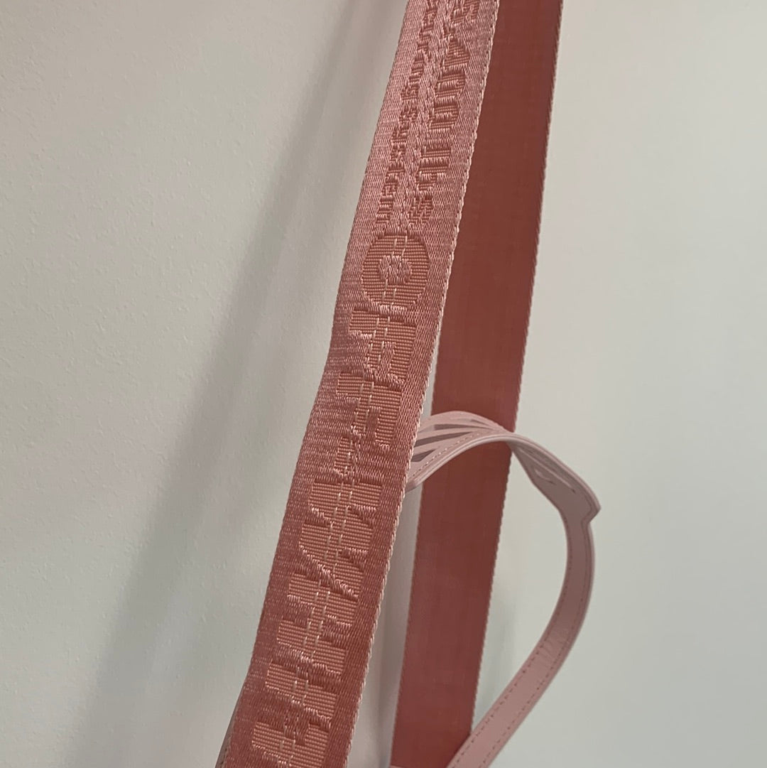 Off-white mini flap clip crossbody bag