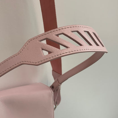 Off-white mini flap clip crossbody bag