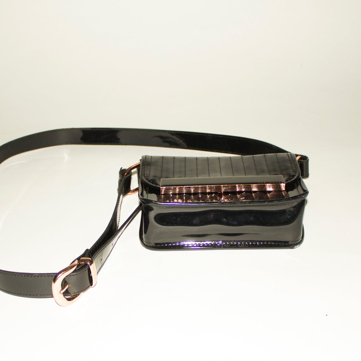 TED BAKER Black Patent Leather Crossbody