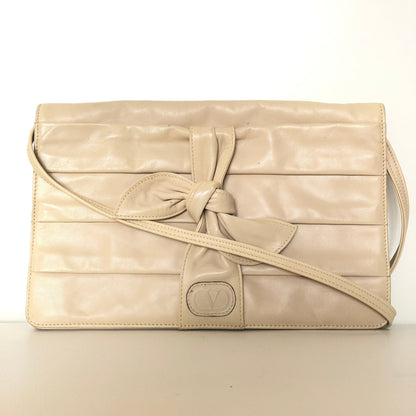 VALENTINO GARAVANI Vintage Cream Clutch Crossbody