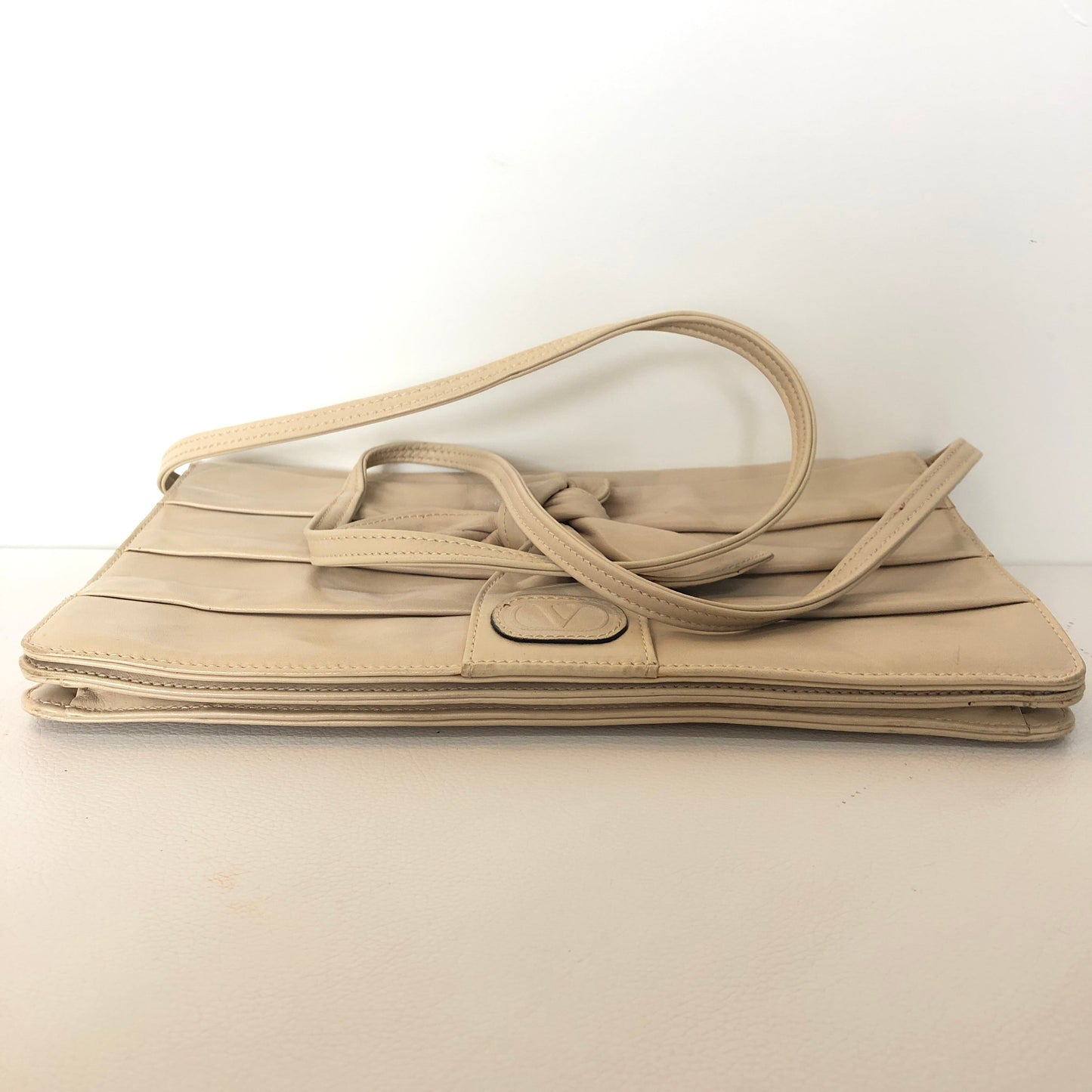 VALENTINO GARAVANI Vintage Cream Clutch Crossbody