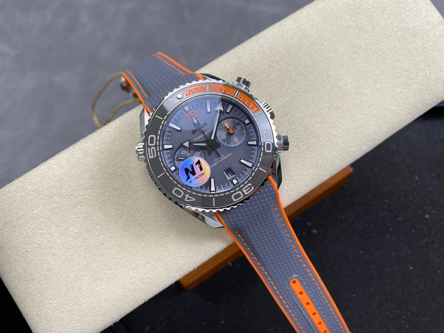 Omega Seamaster 46mm Dark Gray Dial Rubber Strap
