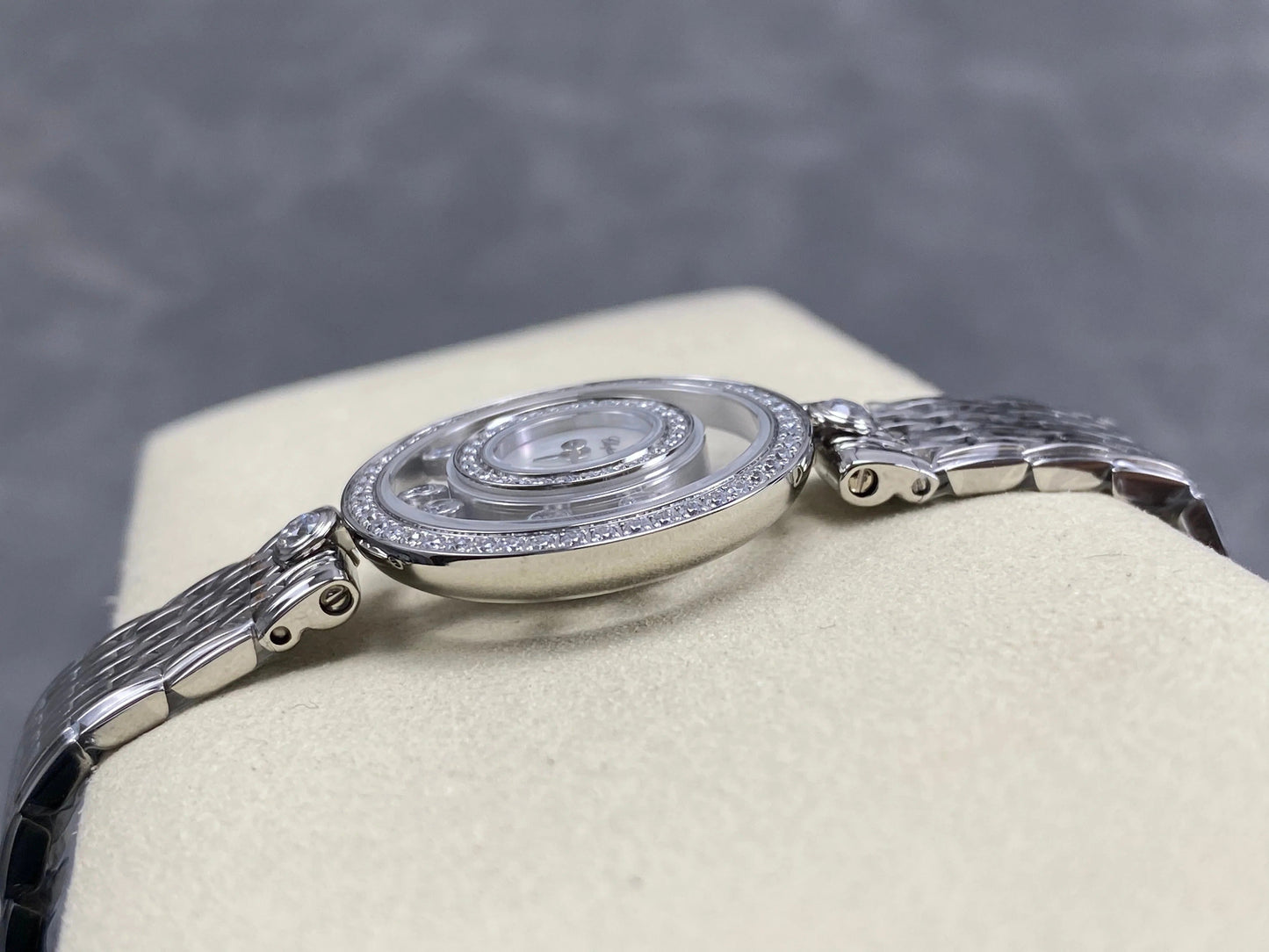Chopard Happy 28mm Mop Dial Diamond Bezel Steel
