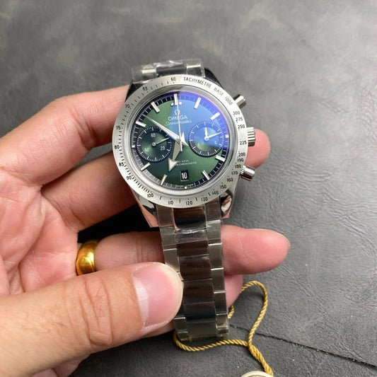 Omega Speedmaster Co-Axial Master Chronometer 40.5mm Watch Green Dial