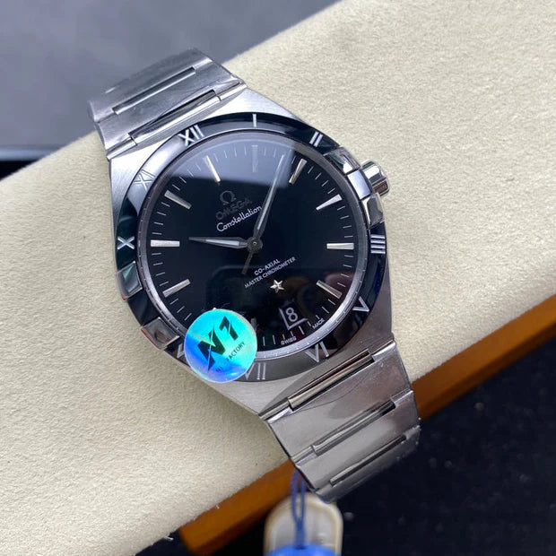 Omega Constellation Co-Axial Master Chronometer 41 mm Stainless Steel Case Black Dial