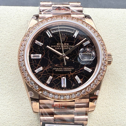 Rolex Day-Date 40mm Pink Gold Black