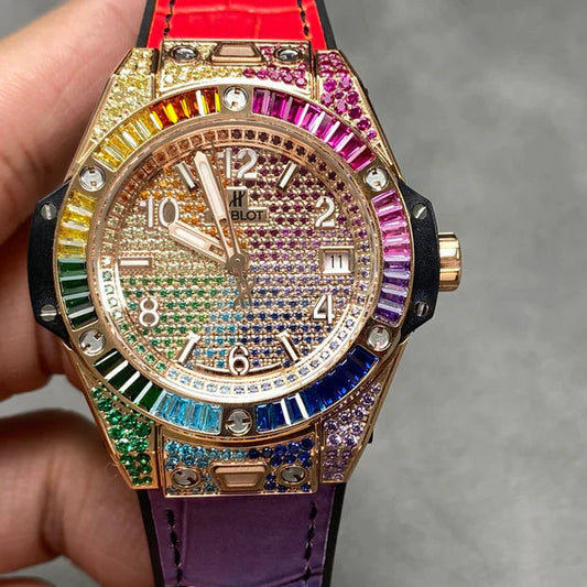 Hublot Big Bang One Click Rainbow Rose Gold 39mm Watch