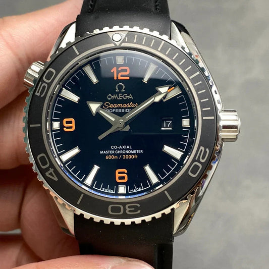 Omega Seamaster Planet Ocean 600M 45mm Black Rubber Strap Blue Dial