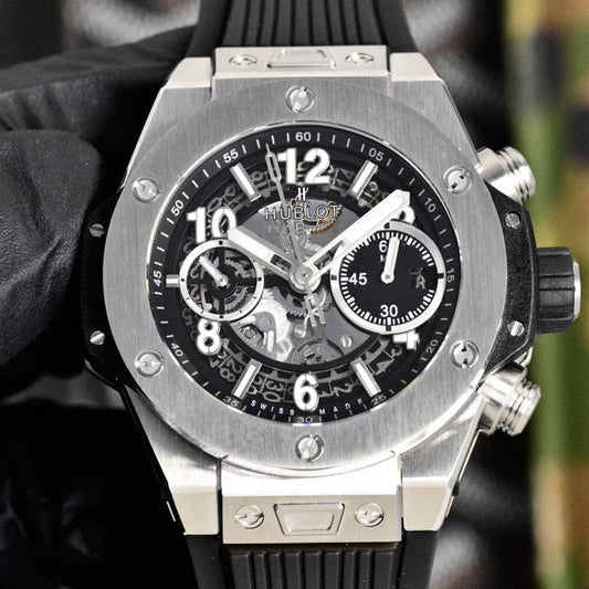 Hublot Big Bang Unico Titanium 42mm Watch with Black Rubber Strap