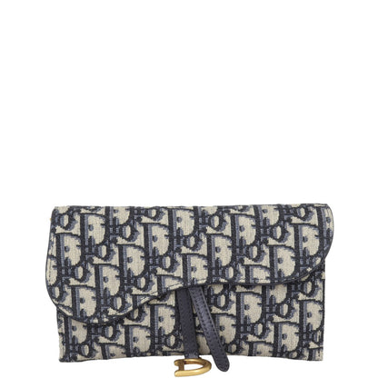 Dior Saddle Wallet on Chain Oblique