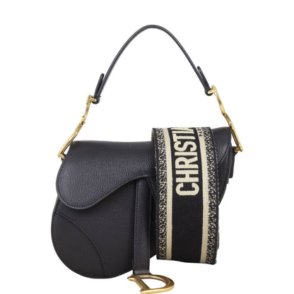 Dior Saddle Bag Mini with Embroidered Strap
