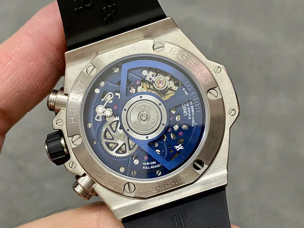 Hublot Big Bang Unico Titanium 42mm Watch with Blue Ceramic Bezel