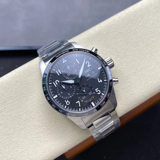 IWC Pilot 41mm Black Dial Steel Case