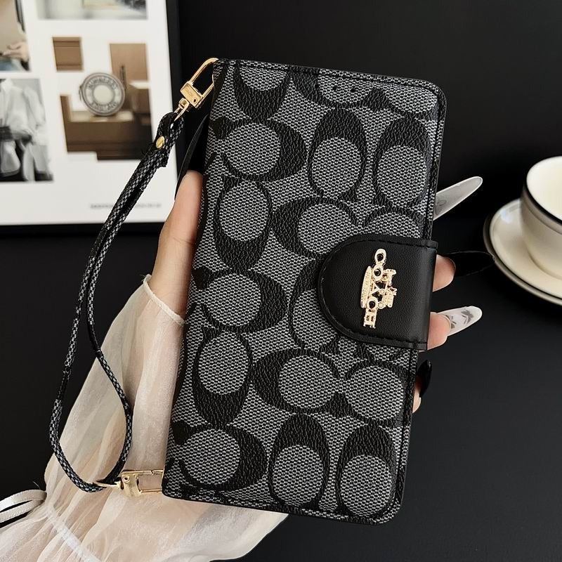 Leather Flip iPhone Case  With Card Holder