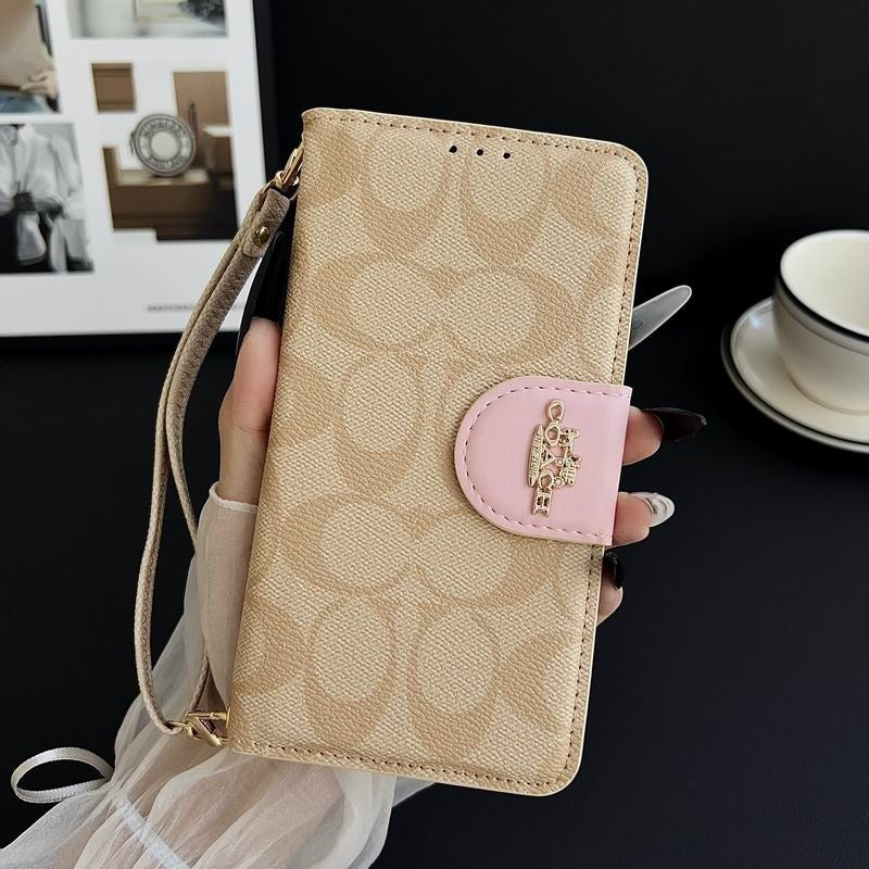 Leather Flip iPhone Case  With Card Holder