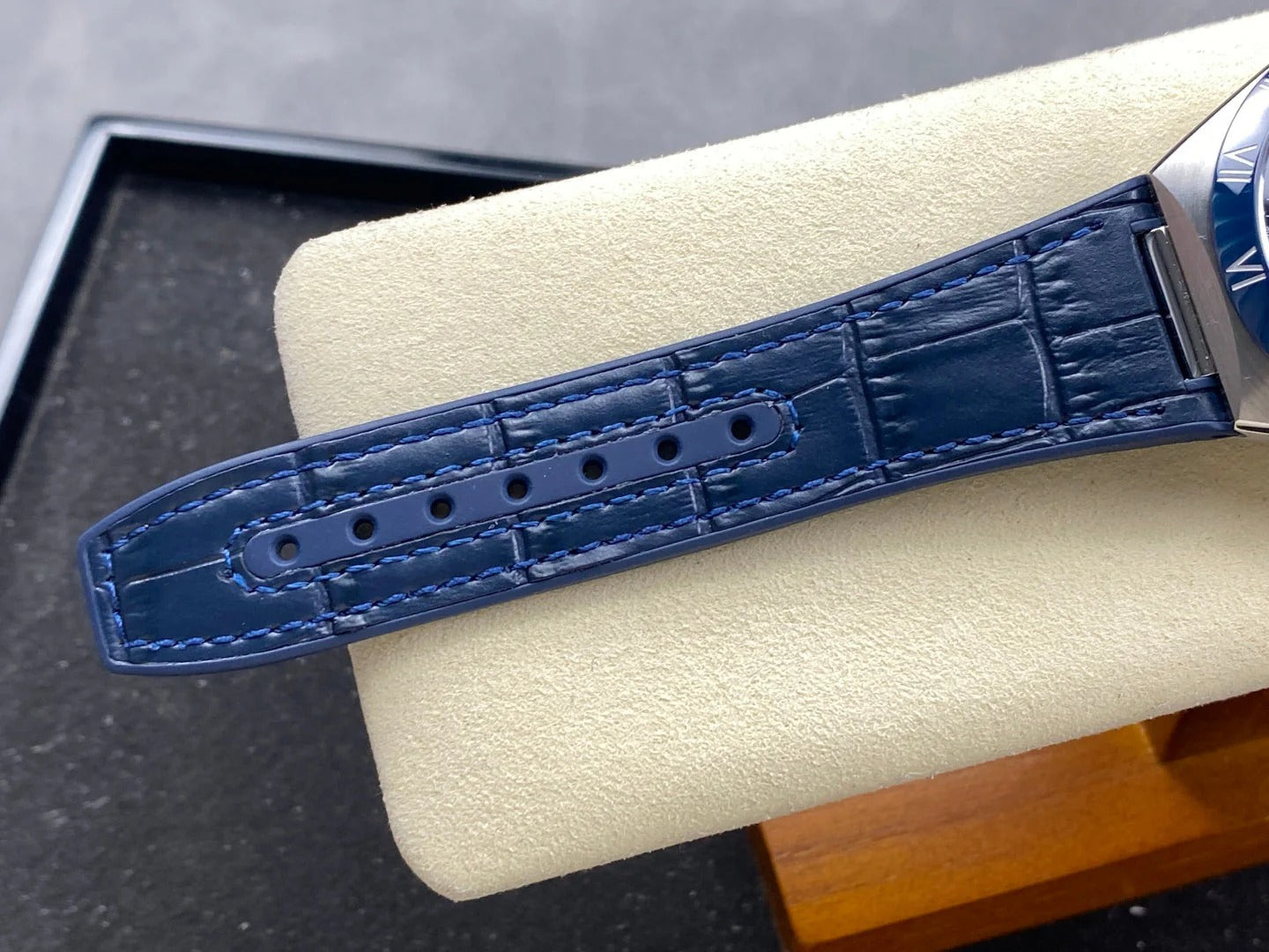 Omega Constellation Co-Axial Master Chronometer 41 mm Steel Blue Case Leather Strap