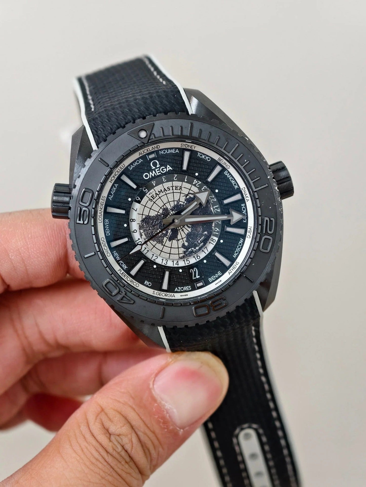 Omega Seamaster Planet Ocean Worldtimer 45.5mm Watch