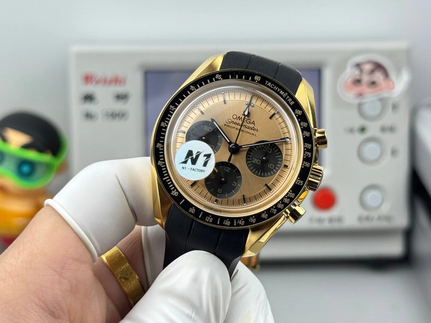 Omega Speedmaster Moonwatch Professional 42mm Gold Dial Gold Case