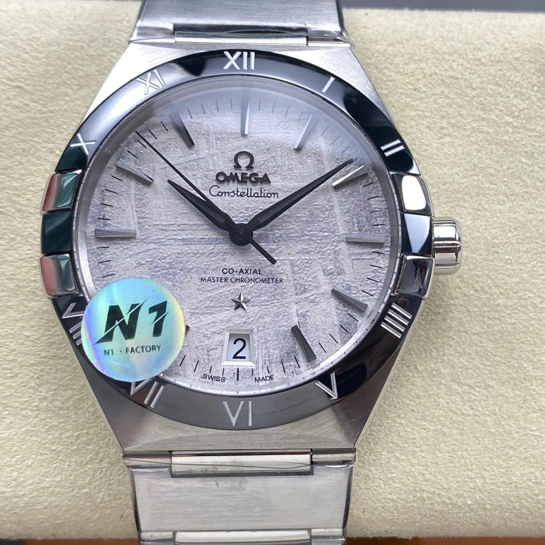Omega Constellation Co-Axial Master Chronometer 41 mm Stainless Steel Case Meteorite Dial