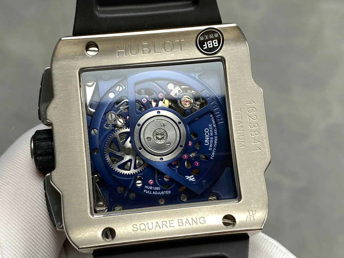 Hublot Square Bang Unico Titanium Blue 42 mm Watch