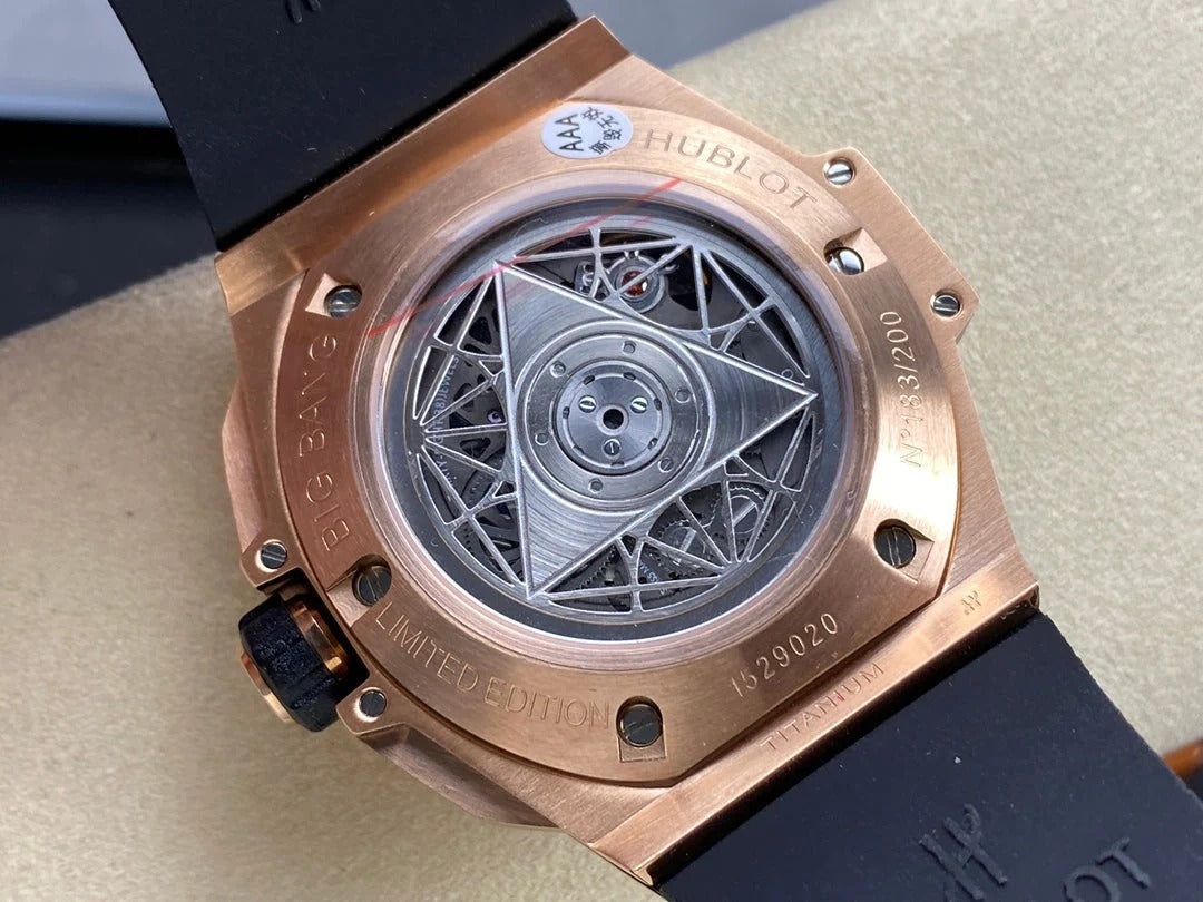 Hublot Big Bang Sang Bleu II Rose Gold Blue Pavé 45mm Watch