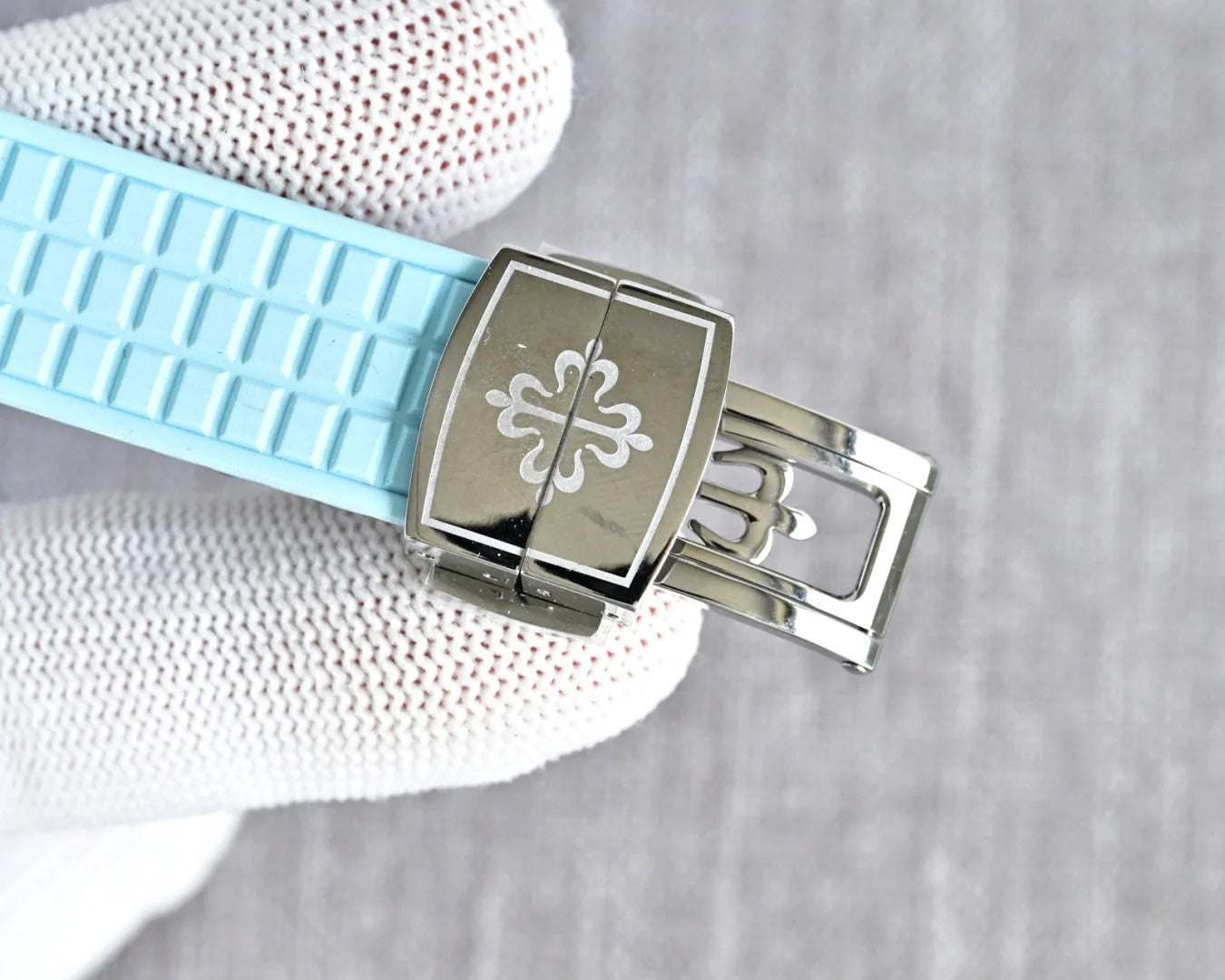 Patek Aquanaut 35.6mm Blue Dial Blue Strap Watch