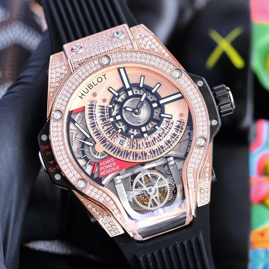 Hublot MP-09 Tourbillon Bi-Axis Rose Gold Case 45mm Watch