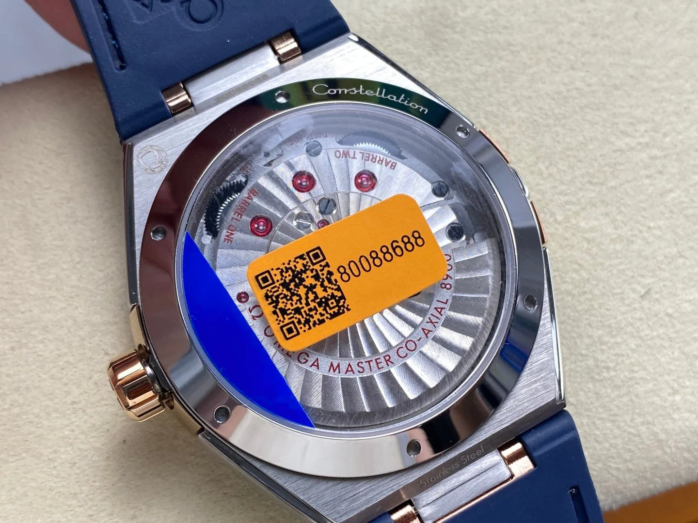 Omega Constellation Co-Axial Master Chronometer 41 mm Blue Dial Leather Strap